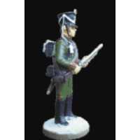 Наполеонівські війни №19 | Eaglemoss 1:32 | Рядовий 49-го єгерського полку в зимовій парадній формі, 1812 р.