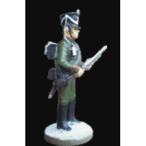 Наполеонівські війни №19 | Eaglemoss 1:32 | Рядовий 49-го єгерського полку в зимовій парадній формі, 1812 р.