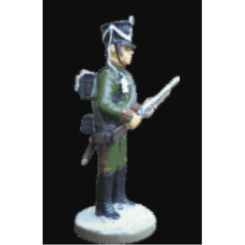 Наполеонівські війни №19 | Eaglemoss 1:32 | Рядовий 49-го єгерського полку в зимовій парадній формі, 1812 р.