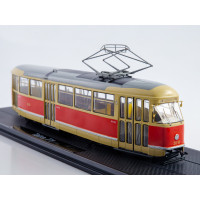 Модель Трамвай Tatra - T1 червоно-бежевий | SSM