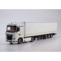 Модель Вантажівка КАМАЗ-54901 Сідельний тягач із напівпричепом НЕФАЗ-93341 (білий) | SSM