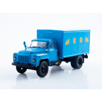 Модель Вантажівка Хлібний фургон ГЗСА-3704 (ГАЗ-52) пізній (блакитний) | Автоісторія