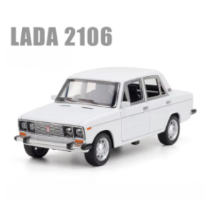 Модель LADA 2106 інерційна в масштабі 1:24 (біла)