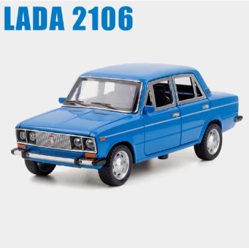 Модель LADA 2106 інерційна в масштабі 1:24 (синя)