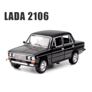 Модель LADA 2106 інерційна в масштабі 1:24 (чорна)