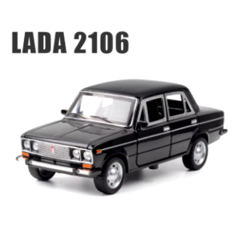 Модель LADA 2106 інерційна в масштабі 1:24 (чорна)