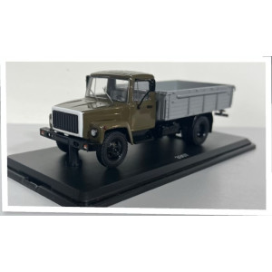 Модель вантажівка Горький-3307 (двигун ЗМЗ-513) дерев. борт (хакі-сірий) | SSM