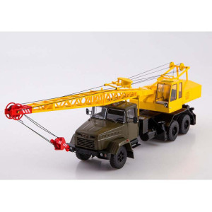 Модель Автокран КС-4561 (КРАЗ-250) (хакі/жовтий) | SSM