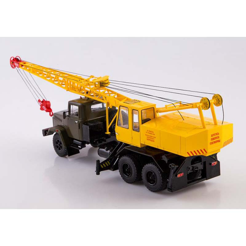 Купити Модель Автокран КС-4561 (КРАЗ-250) (хакі/жовтий) | SSM за