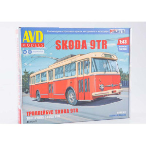 Тролейбус Skoda-9TR | Модель збірна 1:43 | AVD Models