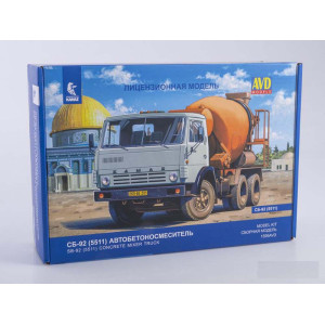 Автобетонозмішувач СБ-92 (КАМАЗ-5511) | Модель збірна 1:43 | AVD Models