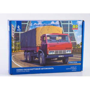 Вантажівка КАМАЗ-Е5320 бортова (з тентом) | Модель збірна 1:43 | AVD Models