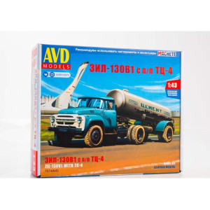 Сідельний тягач ЗІЛ-130В1 із напівпричепом ТЦ-4 | Модель збірна 1:43 | AVD Models