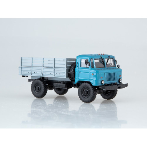 Модель Вантажівка ГАЗ-66 бортова (блакитний/сірий) | Автоісторія