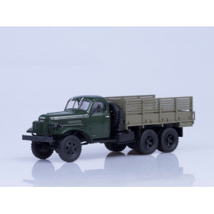 Модель вантажівки ЗІС-151 бортова (зелена/коричнева) | Автоісторія