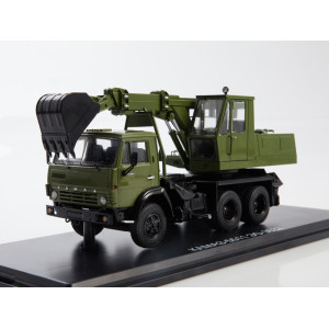 Модель вантажівки Екскаватор ЕО-3532 (КАМАЗ-5511) хакі | SSM
