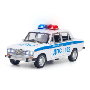 Модель LADA 2106 інерційна в масштабі 1:24 ДПС (поліція)