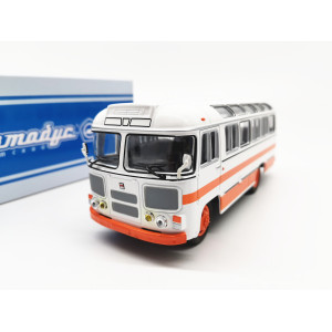 Модель Автобус ПАЗ-672М | Радянський Автобус (СОВА) Біло-оранжевий