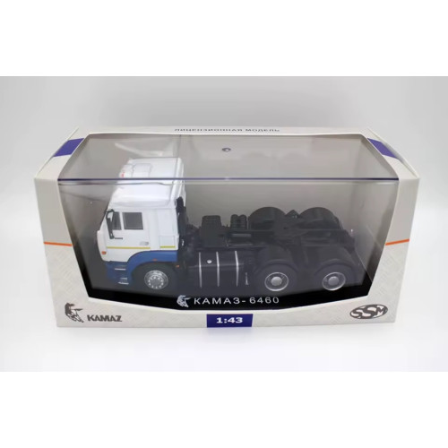 Модель вантажівки Тягач КАМАЗ-6460 (біло-синій) | SSM