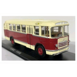 Модель Автобус ЛіАЗ-158 бордовий з жовтим | ClassicBus