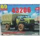Вантажівка Урал 43206 тентована | Модель збірна 1:43 | AVD Models