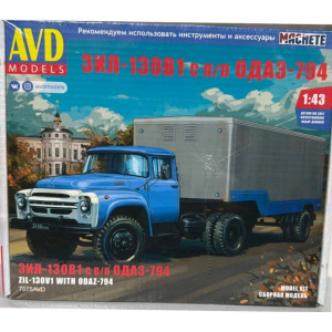 Вантажівка ЗІЛ-130В1 з н/п ОДАЗ-794 | Модель збірна 1:43 | AVD Models