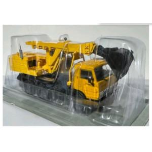 Модель Вантажівка Екскаватор ЕО-3532 (КАМАЗ-5511) жовтогарячий-жовтий | DeAgostini Жовтий з білим