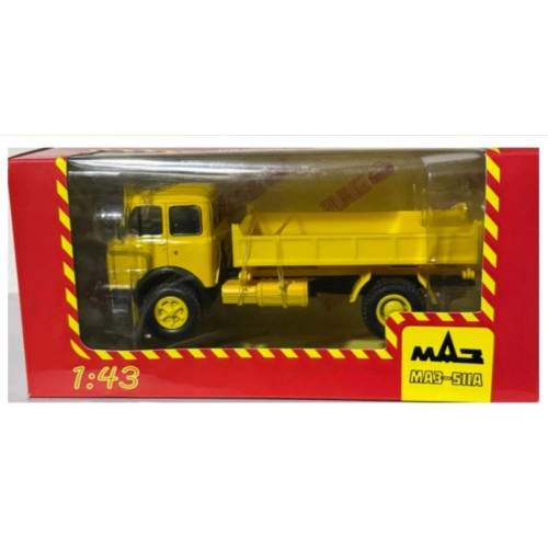 Модель вантажівки МАЗ-511А бортова (жовтий) | Наш Автопром