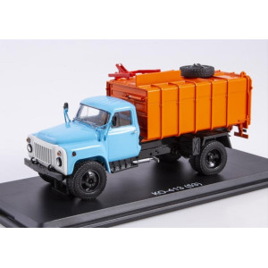 Модель вантажівки Сміттєвоз КО-413 (ГАЗ-53) блакитний/помаранчевий | SSM