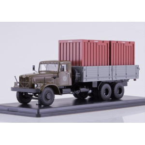 Модель вантажівки КрАЗ-257Б1 з контейнерами | SSM