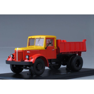 Модель вантажівки МАЗ-205 самоскид (жовто-червоний) | SSM