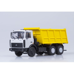 Модель самоскида МАЗ-5516 (жовтогарячий) 1994 року | Автоісторія