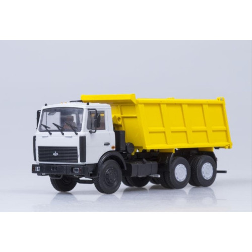 Модель самоскида МАЗ-5516 (жовтогарячий) 1994 року | Автоісторія