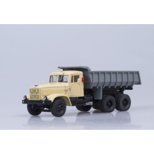 Модель вантажівки КрАЗ-256Б1 Самоскид 1987-1995 (пісочно-сірий) | Наш Автопром