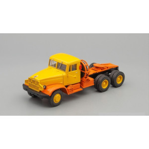 Модель вантажівки КрАЗ-221Б/258Б Сідельний тягач (жовто-гарячий) | Наш Автопром