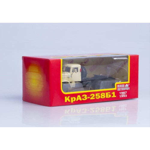 Модель вантажівки КрАЗ-258Б1 Сідельний тягач 1987-1993 пісочний | Наш Автопром