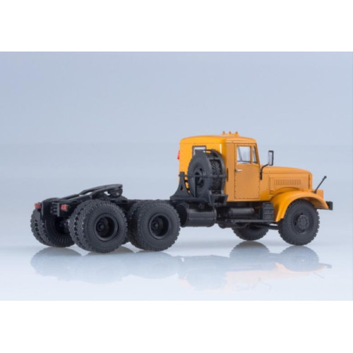 Модель вантажівки КрАЗ-258Б Сідельний тягач 1969-1977 (жовтий) | Наш Автопром
