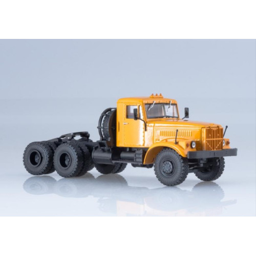 Модель вантажівки КрАЗ-258Б Сідельний тягач 1969-1977 (жовтий) | Наш Автопром