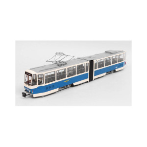 Модель трамвая Tatra-KT4 Leipzig (синьо-сріблястий) | Premium ClassiXXs