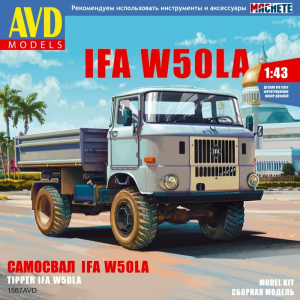 Збірна модель вантажівки IFA-W50LA бортова (Масштаб 1:43) | AVD Models
