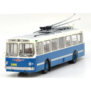 Колекційна модель тролейбуса ЗІУ-5 (синій) | Масштаб 1:43 | DEMPRICE