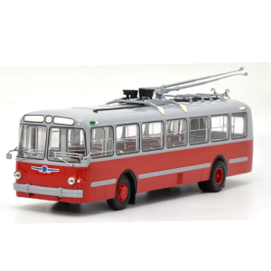 Колекційна модель тролейбуса ЗІУ-5 (червоний) | Масштаб 1:43 | DEMPRICE
