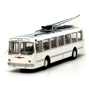 Колекційна модель тролейбуса ЗІУ-5 (білий) | Масштаб 1:43 | DEMPRICE