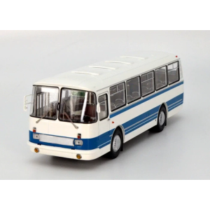Колекційна модель автобуса ЛАЗ-695Н (синий з білим) | DEMPRICE