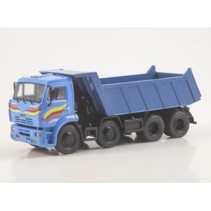 Колекційна модель вантажівки КамАЗ-6540 самоскид 8×4 (синій) | SSM