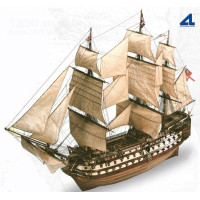 Модель дерев'яного вітрильника для склеювання H. M. S. VICTORY