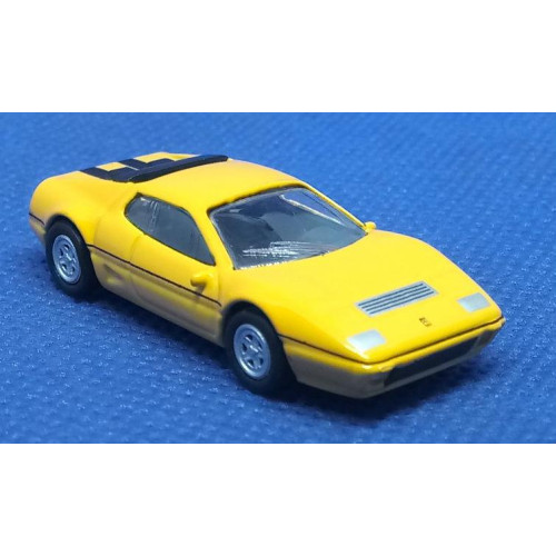 Модель Ferrari micro cars 512 BBI в масштабі 1:100 (жовтий)