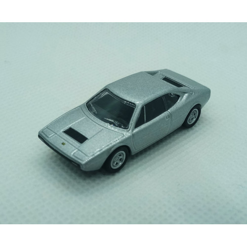 Модель Ferrari micro cars Dino 308 GT4 в масштабі 1:100 (сріблястий)