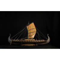 Драккар вікінгів модель дерев'яна | Комплект для збірки моделі 1:25 | Pavel Nikitin™