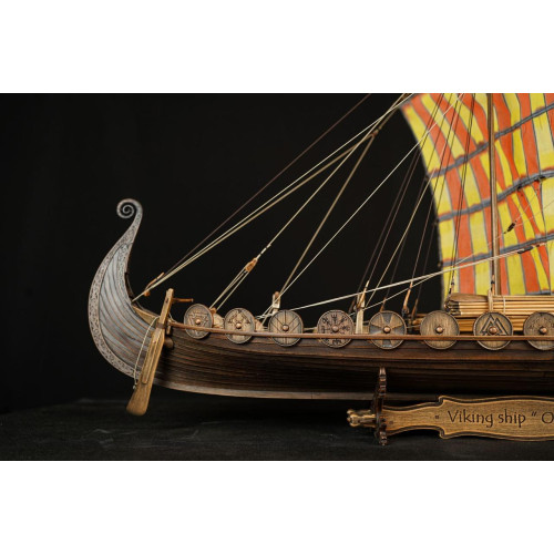 Драккар вікінгів модель дерев'яна | Комплект для збірки моделі 1:25 | Pavel Nikitin™